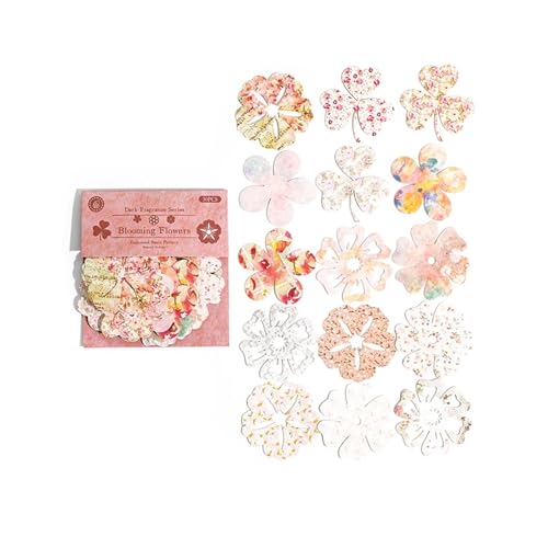 Rahmen der Zwischenablage, Scrapbook-Papier, 30 Stück, for DIY, Journaling, Collage, Basteln, Pflanzen(A) von HKSDKABOP