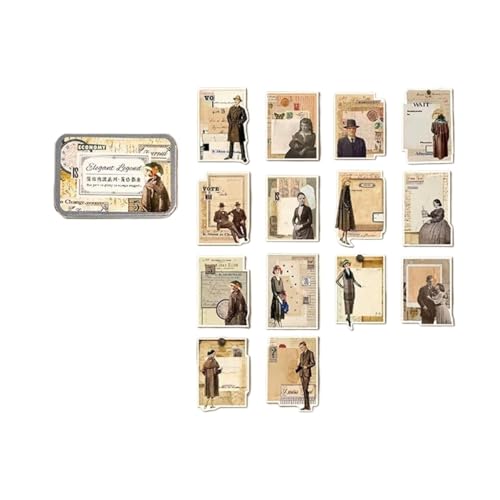 Rahmen der Zwischenablage, Scrapbook-Papieraufkleber, Packung mit 56 Stück(1) von HKSDKABOP