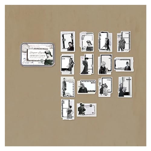Rahmen der Zwischenablage, Scrapbook-Papieraufkleber, Packung mit 56 Stück(2) von HKSDKABOP