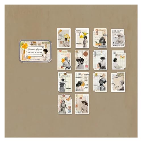 Rahmen der Zwischenablage, Scrapbook-Papieraufkleber, Packung mit 56 Stück(3) von HKSDKABOP