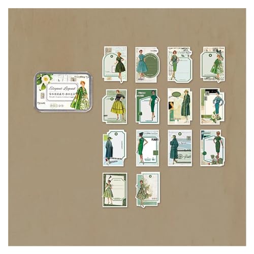 Rahmen der Zwischenablage, Scrapbook-Papieraufkleber, Packung mit 56 Stück(4) von HKSDKABOP