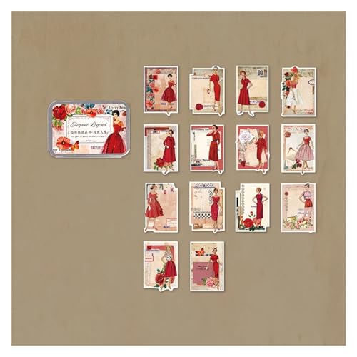 Rahmen der Zwischenablage, Scrapbook-Papieraufkleber, Packung mit 56 Stück(5) von HKSDKABOP