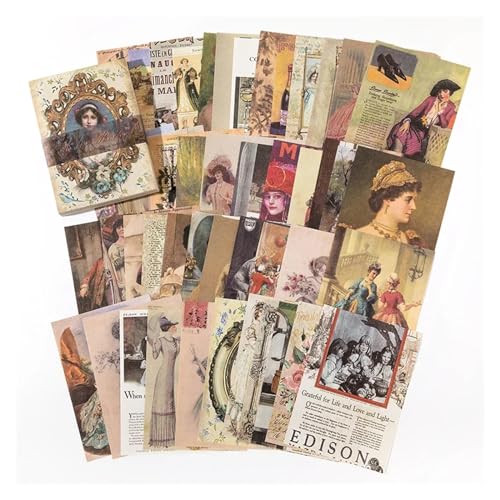 Rahmen der Zwischenablage, Skulptur Zeit Serie Material Papier Pack von 100 stücke for Sammelalbum Journal Handwerk Collage(6) von HKSDKABOP
