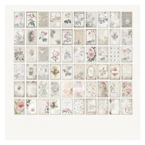 Rahmen der Zwischenablage, Skulpturpapier 60 Blumendeko Journalpapier Shirt Journal Collagepapier 60 Stück(2) von HKSDKABOP