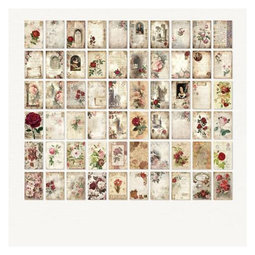 Rahmen der Zwischenablage, Skulpturpapier 60 Blumendeko Journalpapier Shirt Journal Collagepapier 60 Stück(6) von HKSDKABOP