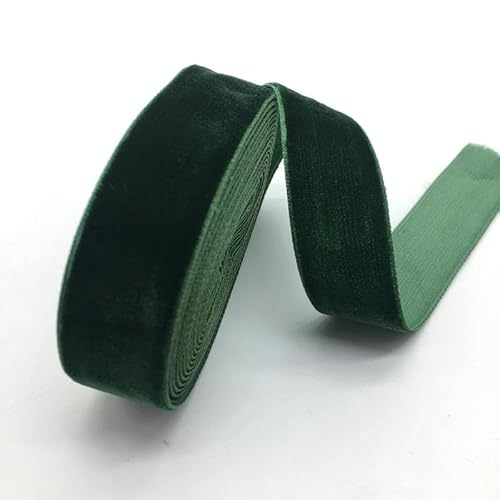Weiche, weiche Schleifen, 3 Yards 3/4 "Samtband Hochzeitsfeier Dekoration handgemachtes Band Verpackung Haar Bowknot DIY Weihnachtsband(Dark Green) von HKSDKABOP