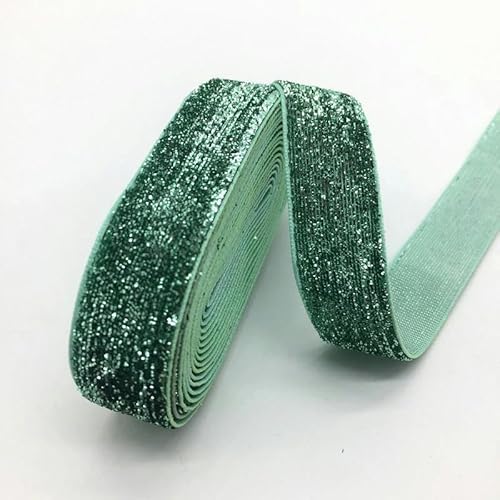 Weiche, weiche Schleifen, 3 Yards 3/4 "Samtband Hochzeitsfeier Dekoration handgemachtes Band Verpackung Haar Bowknot DIY Weihnachtsband(Glitter Cyan) von HKSDKABOP