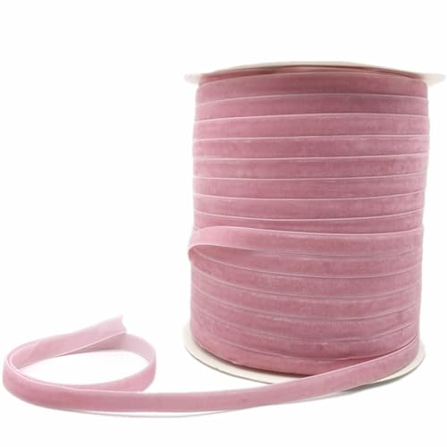 Weiche, weiche Schleifen, Samtstoffbandbesatz 6/10/15/20/25/38 mm, Samtband for Selberbasteln, 3/5 Meter, Samtband for Kränze, Hochzeitsband(LavenderMagenta,25mm x 5yards) von HKSDKABOP