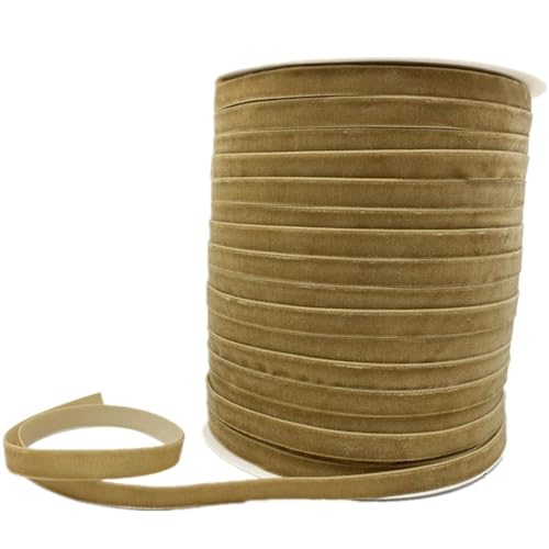 Weiche, weiche Schleifen, Samtstoffbandbesatz 6/10/15/20/25/38 mm, Samtband for Selberbasteln, 3/5 Meter, Samtband for Kränze, Hochzeitsband(MossGreen,20mm x 5yards) von HKSDKABOP