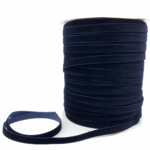 Weiche, weiche Schleifen, Samtstoffbandbesatz 6/10/15/20/25/38 mm, Samtband for Selberbasteln, 3/5 Meter, Samtband for Kränze, Hochzeitsband(Prussianblue,15mm x 5yards) von HKSDKABOP