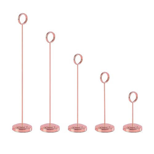 Wiederverwendung von Labelpreisetiketten, 10 PCS, Edelstahl-Präsentationsständer, Dessertteller-Namenspräsentationsständer, farbecht und wiederverwendbar(Pink,51x200MM) von HKSDKABOP