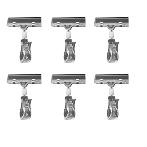 Wiederverwendung von Labelpreisetiketten, 50 Stück, drehbarer Preisschild-Clip, Kunststoff for Schilder, Warenschild-Clip, Display-Clips for Einzelhandelskarten(M) von HKSDKABOP