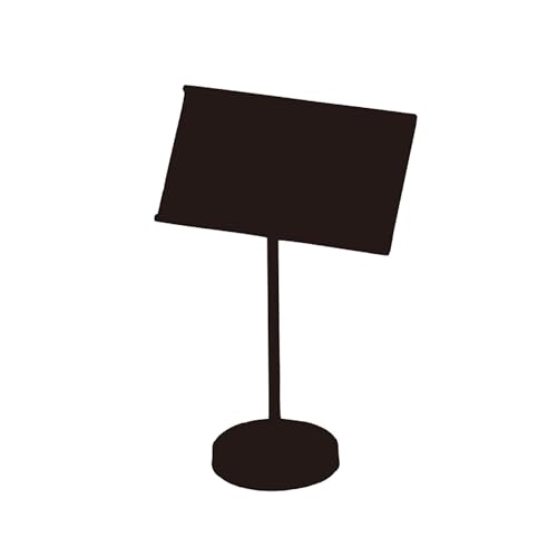 Wiederverwendung von Labelpreisetiketten, Schilderhalter aus Edelstahl, Namensständer for Dessertschalen, abwischbar und wiederverwendbar(Black,17CM) von HKSDKABOP