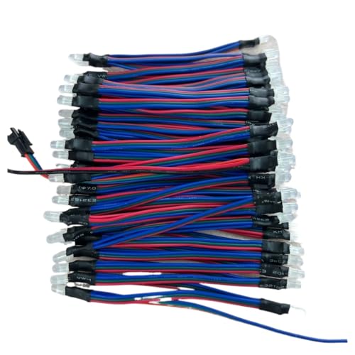HKVT 100 stücke 5mm Adressierbaren WS2812B/SK6812 Led String DC5V 5cm/10cm Draht Abstand RGB Volle Farbe Nicht-wasserdicht(30cm wire spacing) von HKVTVCYPYA