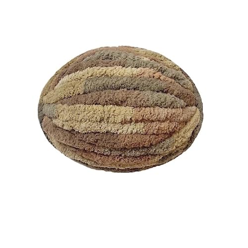 Grober Wollfaden 250 g/Knäuel, DIY-Handstrick-Chenille-Garn for Schal-Kissen, handgefertigte Häkelnadel-Linie, dickes, klobiges Riesengarn, dickes Baumwollgarn (Color : 35-buding) von HKYBCF