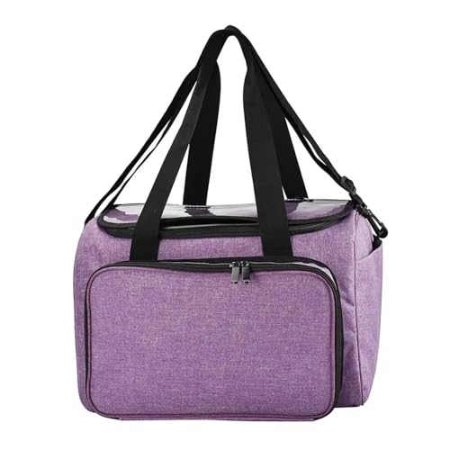 Leere Aufbewahrungstasche for Strickwaren, Häkeltasche, multifunktionale Tragetaschen for Häkeln und Stricken, DIY-Nadelkunst, Bastelgarntasche(H 38x26x25cm) von HKYBCF