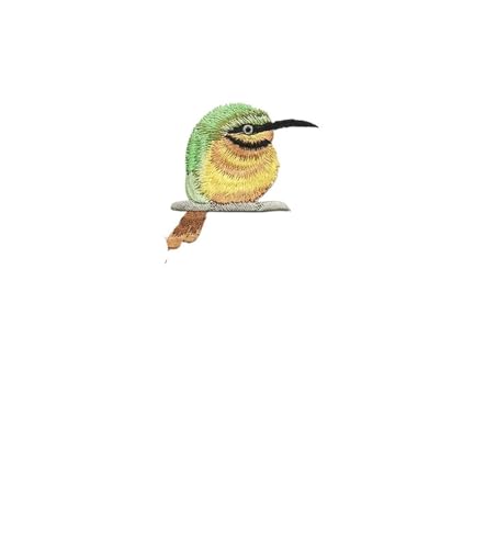 Stickerei Aufnäher 2 Stück Vogel-Aufnäher for Aufbügeln for Kleidung, Tier der Breach-Stickerei, Applikation, DIY, Hut, Mantel, Kleid, Hosen, Accessoires, Stoffaufkleber(13 single bird) von HKYBCF