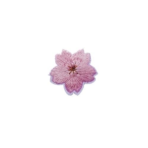 Stickerei Aufnäher 20 Stück bunte süße Kirschblüten-Aufnäher for Kleidung, Kleid, Stickerei, Nähzubehör, dekorativ, rosa, grün, blau, rot(Color203) von HKYBCF
