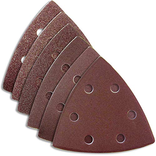 30 x HKB Schleifdreiecke für Delta-Schleifer, 93x93x93mm, Klett, 6-Loch, je 6 x K40,60,80,120,180, Korund, Profi-Qualität, für detailgenaues Schleifen, universell einsetzbar, Artikel-Nr. 20269 30 x HKB Schleifdreiecke für Delta-Schleifer, 93x93x93mm, Klett, 6-Loch, je 6 x K40,60,80,120,180, Korund, Profi-Qualität, für detailgenaues Schleifen, universell einsetzbar, Artikel-Nr. 20269 von HL