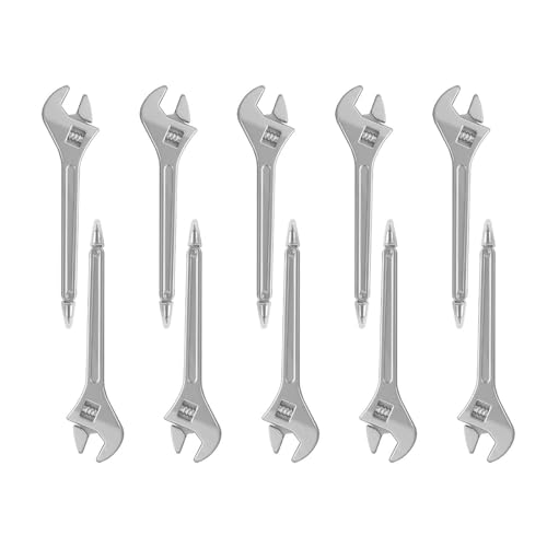 Gelschreiber in Hammerform, 0,5 mm, kreativer Hardware-Formstift, glattes Schreiben, Schraubenschlüssel-Kugelschreiber, 10 Stück Gelschreiber in Hammerform, 0,5 mm, kreativer Hardware-Formstift, glattes Schreiben, Schraubenschlüssel-Kugelschreiber, 10 Stück von HLBEST