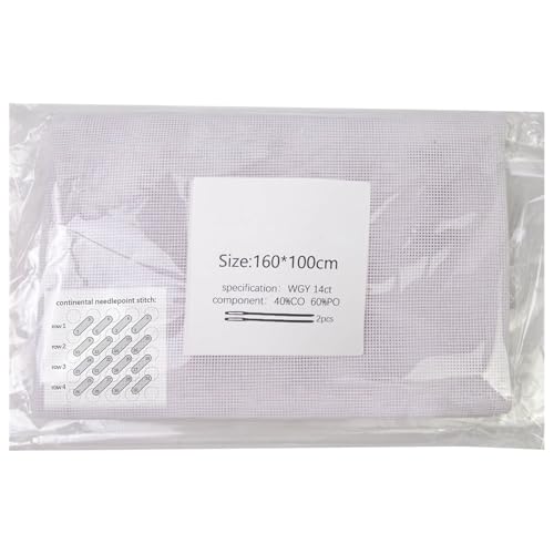 HLBEST 14 CT Nadelspitzen-Leinwand, praktische Netzbögen, Segeltuchbögen, Nadelspitze, einfach zu verwenden, für Stickbegeisterte HLBEST 14 CT Nadelspitzen-Leinwand, praktische Netzbögen, Segeltuchbögen, Nadelspitze, einfach zu verwenden, für Stickbegeisterte von HLBEST