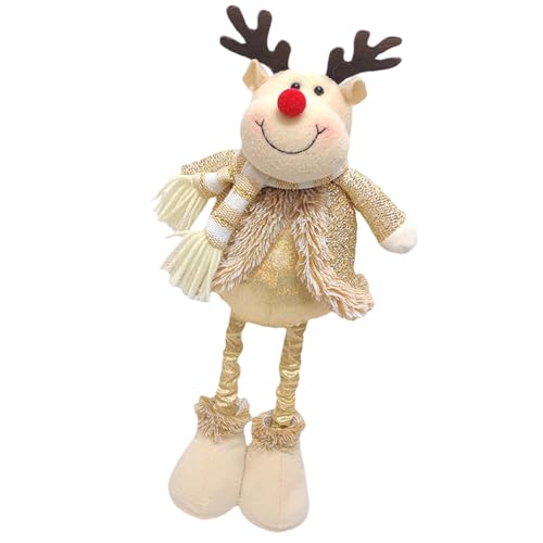 HLBEST Dehnbare Weihnachtsdekoration Stehende Weihnachtsmann-Figur für Familie interaktive Aktivitäten und Heimpartys Festival Stretch-Puppe von HLBEST