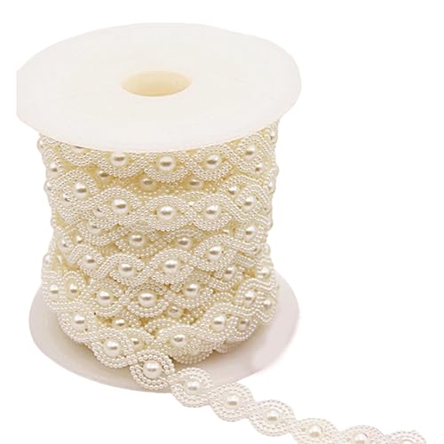 Künstliche Perlen, 9 m, Rolle Perlen, Stränge für Personalisierung, Hochzeit, Dekoration, Zubehör und Geschenke, Bastelprojekte von HLBEST