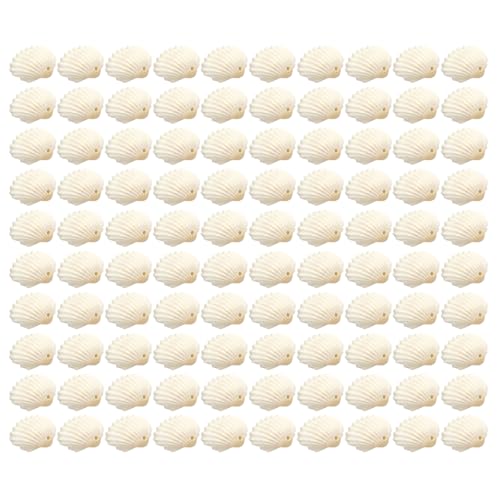 Muschelperlen für handgefertigte Armbänder und Halsketten, Schmuckherstellung, stilvolles Muschel-Zubehör, 100 Stück von HLBEST