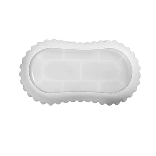 Ovale Kaffeetablett-Form mit Kristall-Herz-Spitze, Epoxidharz, Obstteller, Silikonform für Tisch-Weintablett von HLBEST