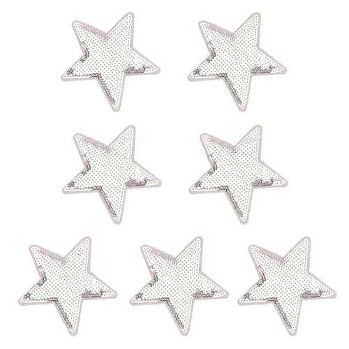 Set mit 7 glitzernden Pailletten Stern Stoffflicken Schneiderbedarf Stick On Patches für Kleidung, Stirnband und Bastelprojekte Set mit 7 glitzernden Pailletten Stern Stoffflicken Schneiderbedarf Stick On Patches für Kleidung, Stirnband und Bastelprojekte von HLBEST