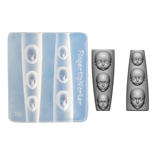 Silikon-Nagelschablone für Nägel, Dekoration, geprägte Puppen, Gesicht, Nägel, Zubehör, Form, Nägel, Prägewerkzeug Silikon-Nagelschablone für Nägel, Dekoration, geprägte Puppen, Gesicht, Nägel, Zubehör, Form, Nägel, Prägewerkzeug von HLBEST