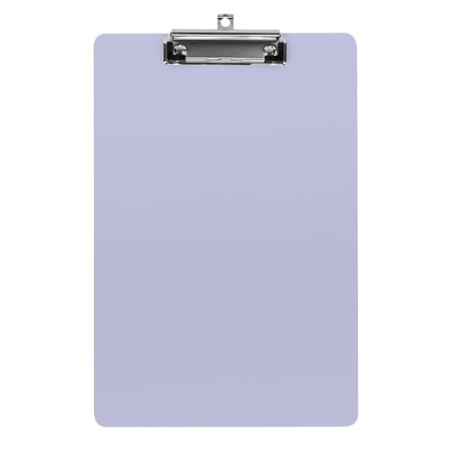 Fashion Stardard Brief A4 Größe Klemmbretter mit Low Profile Clip Schreibtisch Bürobedarf Hellviolett von HLBSDM