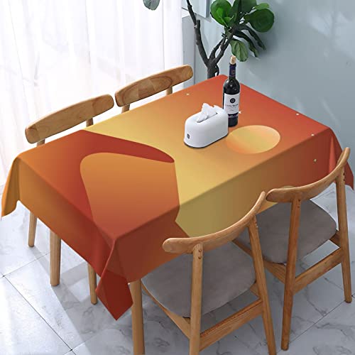 HLBSDM Sonnentischdecke, rechteckig, waschbar, wasserdicht, für Partys, 137,2 x 183,9 cm, für Feiertagspicknicks, Herbstdekorationen, Küche, Orange HLBSDM Sonnentischdecke, rechteckig, waschbar, wasserdicht, für Partys, 137,2 x 183,9 cm, für Feiertagspicknicks, Herbstdekorationen, Küche, Orange von HLBSDM