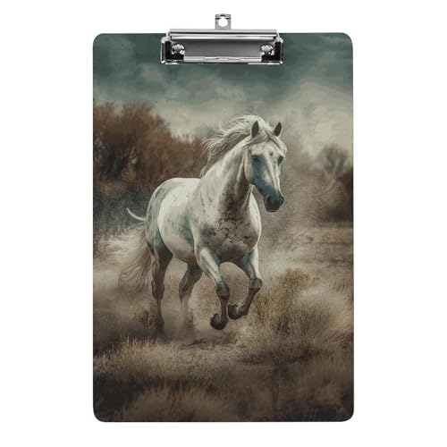 Klemmbrett mit Loch zum Aufhängen, 21,6 x 31,8 cm, Standard-A4-Klemmbrett aus Acryl, ultraleicht und bruchsicher, Papierhalter für Büro und Zuhause von HLBSDM
