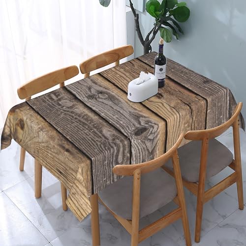 Moderne rechteckige Tischdecke mit Holzstruktur, wasserdicht, abwischbar, waschbar, Tischdecke aus Polyestergewebe für Esszimmer, Party, Küche, Dekoration, Outdoor, Camping, Picknick, 137,2 x 183,9 Moderne rechteckige Tischdecke mit Holzstruktur, wasserdicht, abwischbar, waschbar, Tischdecke aus Polyestergewebe für Esszimmer, Party, Küche, Dekoration, Outdoor, Camping, Picknick, 137,2 x 183,9 von HLBSDM