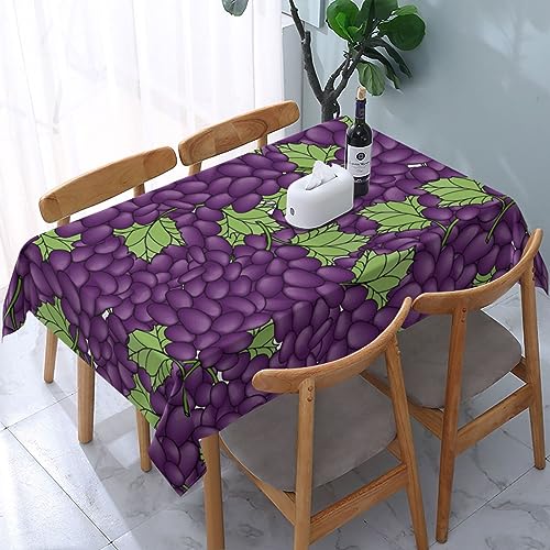 Tischdecke mit Traubenmotiv, rechteckig, waschbar, wasserdicht, für Partys, 137,2 x 183,9 cm, für Feiertags-, Picknick- und Küchendekorationen im Herbst Tischdecke mit Traubenmotiv, rechteckig, waschbar, wasserdicht, für Partys, 137,2 x 183,9 cm, für Feiertags-, Picknick- und Küchendekorationen im Herbst von HLBSDM