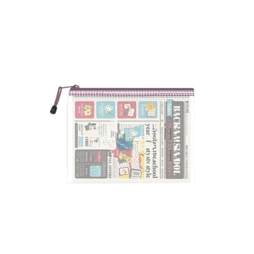 Netztasche mit Reißverschluss, B5 Reißverschlusstasche zur Organisation der Aufbewahrung, wasserdichte Reißverschlusstasche, B5 Briefgröße, Dokumententasche für Schule und Bürobedarf (Rosa) von HLDInie