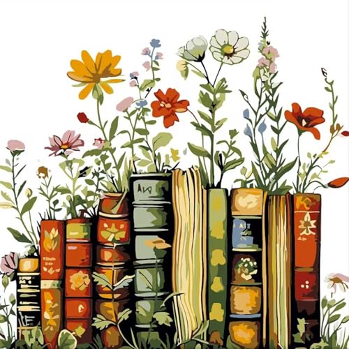 Malen Nach Zahlen Erwachsene Blumen, Anfänger DIY Handgemalt Ölgemälde Kit, Paint by Numbers für Home Wand Dekor Ohne Rahmen 40X40CM Malen Nach Zahlen Erwachsene Blumen, Anfänger DIY Handgemalt Ölgemälde Kit, Paint by Numbers für Home Wand Dekor Ohne Rahmen 40X40CM von HLEIUKT
