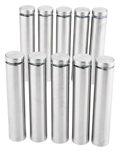 10 Teile/los 19mm Edelstahl Werbung Abstandsbolzen Bolzen Pin Nägel Billboard Befestigungs Schrauben Glas Klemmen Befestigungen(19x100mm) von HLHLH
