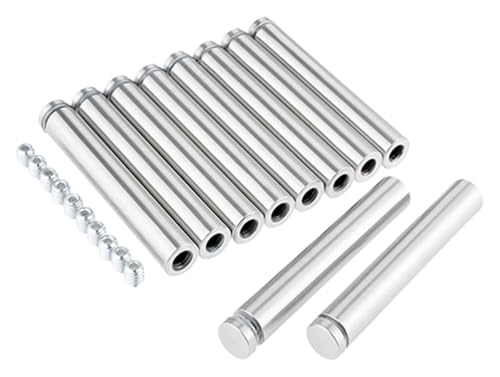 10 Teile/los 19mm Edelstahl Werbung Abstandsbolzen Bolzen Pin Nägel Billboard Befestigungs Schrauben Glas Klemmen Befestigungen(19x120mm) von HLHLH