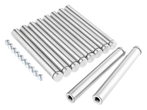 10 Teile/los 19mm Edelstahl Werbung Abstandsbolzen Bolzen Pin Nägel Billboard Befestigungs Schrauben Glas Klemmen Befestigungen(19x150mm) von HLHLH