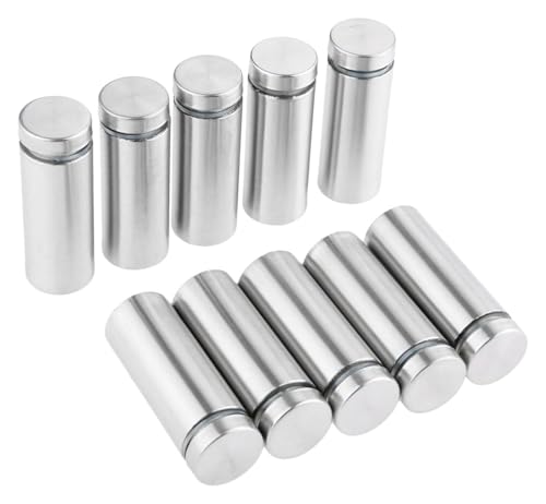 10 Teile/los 19mm Edelstahl Werbung Abstandsbolzen Bolzen Pin Nägel Billboard Befestigungs Schrauben Glas Klemmen Befestigungen(19x50mm) von HLHLH