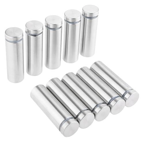 10 Teile/los 19mm Edelstahl Werbung Abstandsbolzen Bolzen Pin Nägel Billboard Befestigungs Schrauben Glas Klemmen Befestigungen(19x60mm) von HLHLH