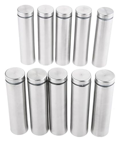 10 Teile/los 19mm Edelstahl Werbung Abstandsbolzen Bolzen Pin Nägel Billboard Befestigungs Schrauben Glas Klemmen Befestigungen(19x80mm) von HLHLH