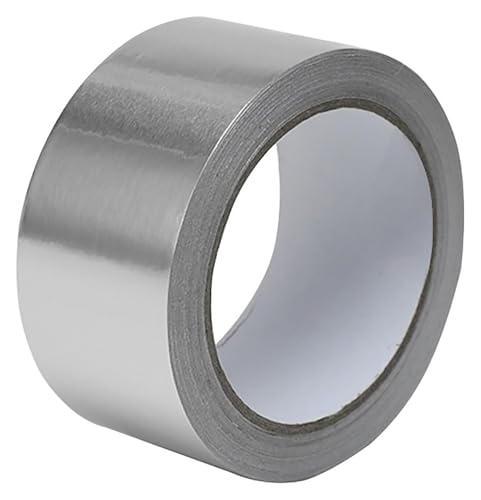 HLHLH Silbernes Aluminiumfolienband, Breite: 3 cm, Länge: 5 m, Silber, for Rohrleitungen, Hochleistungs-Klebeband zur Wärmeisolierung(3cm) von HLHLH