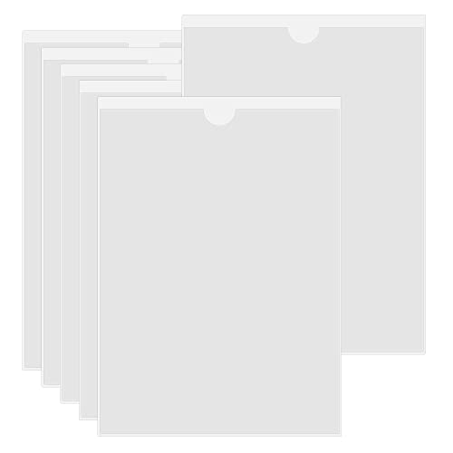 HLIWS A4 Selbstklebend Visitenkarten Taschen-6 Stück Etikettenhalter SelbstklebendTransparent Scheckkartenhülle,zum Schutz Ihrer Karten oder Fotos(Innenformat:21 * 29.7cm) von HLIWS