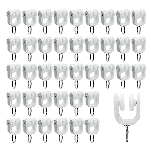 HLIWS Vorhangrolle-40 Stück Rostfreier Stahl Äußere Schiene Rollvorhang Haken,Gardinenstangen Rollen,für Gardinenstange mit Schienenvorhangsystem HLIWS Vorhangrolle-40 Stück Rostfreier Stahl Äußere Schiene Rollvorhang Haken,Gardinenstangen Rollen,für Gardinenstange mit Schienenvorhangsystem von HLIWS