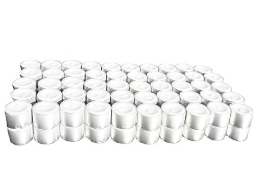 Teelichter weiß ohne Duft Großpackung 36-1000 Stk. | 4 Std. 6Std. 8Std. oder Maxi-Teelichter | aus Paraffinwachs | + GRATIS HL Kauf Block (8 Std. Teelichter + 1 HL Kauf Block, 100) von HLKauf