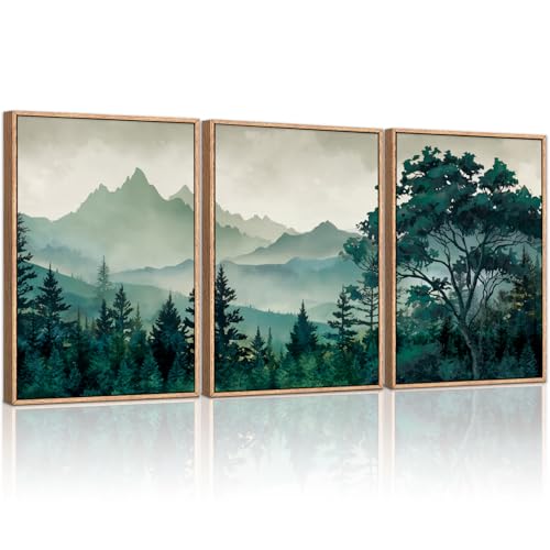 HLNIUC Gerahmtes Wandkunst-Set Misty Mountains HLNIUC Gerahmtes Wandkunst-Set Misty Mountains von HLNIUC