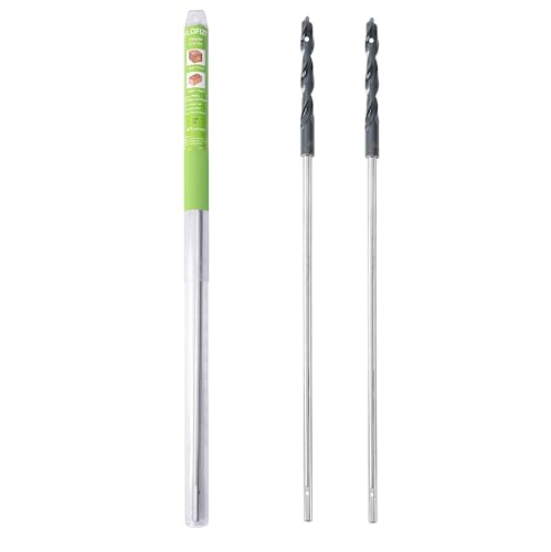 HLOFIZI 3/8 Zoll x 45,7 cm lange Bohrer (2 Stück) Installer Bohrer für Holz mit Nägeln von HLOFIZI
